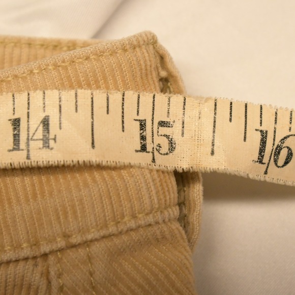 LL Bean BeanFlex Corduroy Favorite Fit Straight Leg Jeans Beige Womens 6 30x29 - Picture 5 of 7